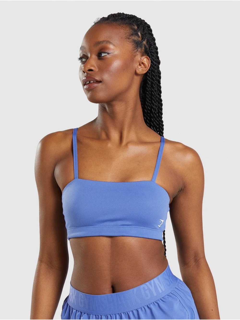 Gymshark White Bandeau Sports Bra